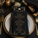 Search for black and gold menus Dinner