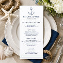 Search for nautical wedding menus Navy blue