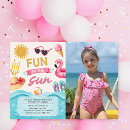 Search for fun in the sun birthday invitations Summer birthday party