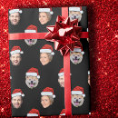Search for black santa wrapping paper Face