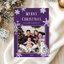 Search for purple christmas cards Family photo