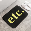 Search for unique bath mats Typography