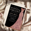 Search for rose gold 70th birthday invitations Party