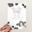 Search for moo cow birthday invitations Moo moo i'm two