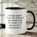 Search for worlds best manager mugs Modern