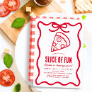 Search for pizza making party invitations Slice of fun