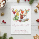 Search for cocktail christmas cards Watercolor