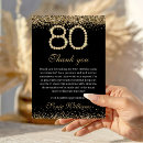 Search for adult birthday thank you Black and gold