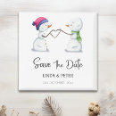 Search for winter save the date magnets Engagement