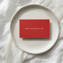 Search for red business cards Minimalist