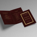 Search for burgundy and gold wedding programs Simple