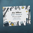 Search for guitar baby shower invitations Music