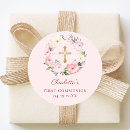 Search for first communion stickers Blush pink