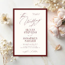 Search for burgundy wedding invitations Classic