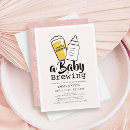 Search for baby is brewing invitations Modern