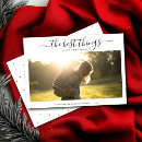 Search for gratitude holiday cards Black and white