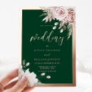 Search for emerald and gold wedding invitations Foil
