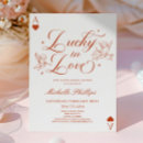 Search for lucky in love with invitations Bride