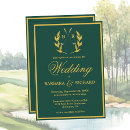 Search for golf wedding invitations Couple