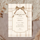Search for brown birthday invitations Bow