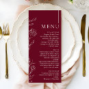 Search for greenery wedding menus Burgundy