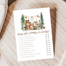 Search for baby shower guessing games Forest