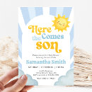 Search for here comes the son invitations Sonshine