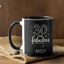 Search for 30th birthday mugs 30 and fabulous