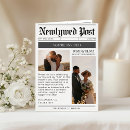Search for newspaper wedding invitations Black and white