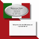 Search for italian flag business cards Pizza