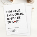 Search for moving announcement cards Unique