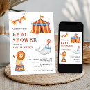 Search for circus baby shower invitations Animals