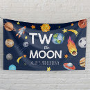 Search for outer space banners Two the moon