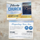 Search for church invitation postcards Gold