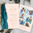 Search for pink and turquoise wedding invitations Modern