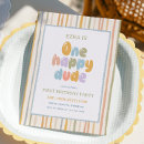 Search for one happy dude 1st birthday invitations First birthday boy