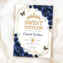 Search for elegant sweet 16 invitations Watercolor floral