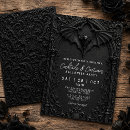 Search for vampire halloween invitations Black and white