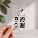 Search for acrylic artist business cards Transparent
