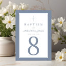 Search for baptism table cards Dusty blue