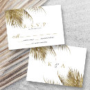 Search for beach rsvp cards Gold