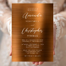 Search for copper wedding invitations Modern