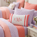 Search for coral and gray pillows Girly
