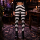 Search for black and white stripes leggings Halloween costume