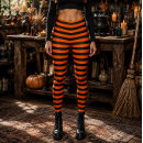 Search for orange stripes leggings Orange and black
