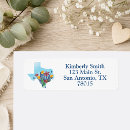 Search for texas return address labels Watercolor