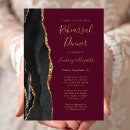 Search for burgundy rehearsal dinner invitations Watercolor
