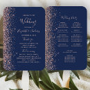 Search for rose gold wedding programs Chic