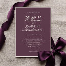 Search for plum wedding invitations Classic