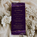 Search for purple and gold wedding programs Elegant